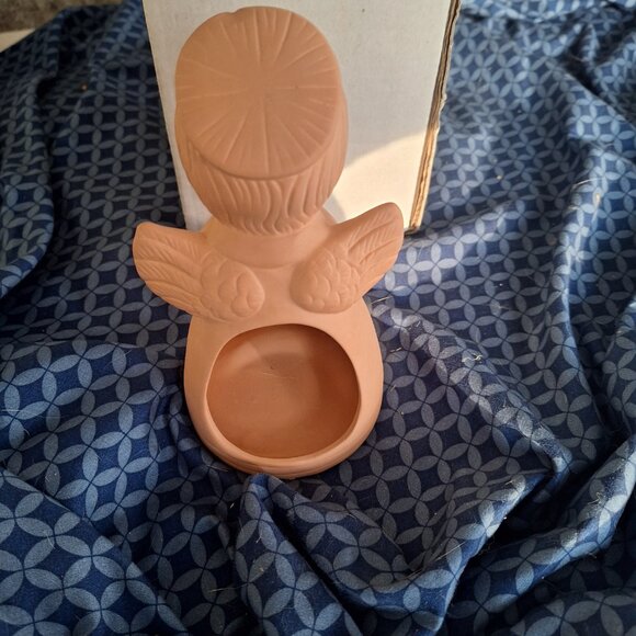 terra cotta angel votive holder - Picture 10 of 13